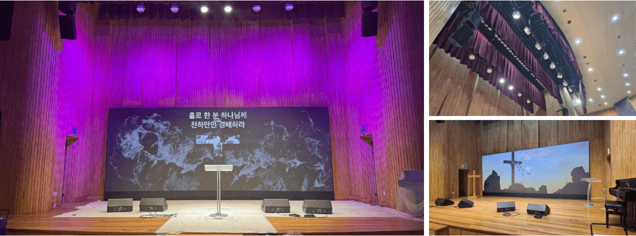 라운드교회 LED 전광판 시공 사례